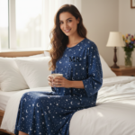 "قميص نوم مريح بتصميم عصري وألوان جذابة.